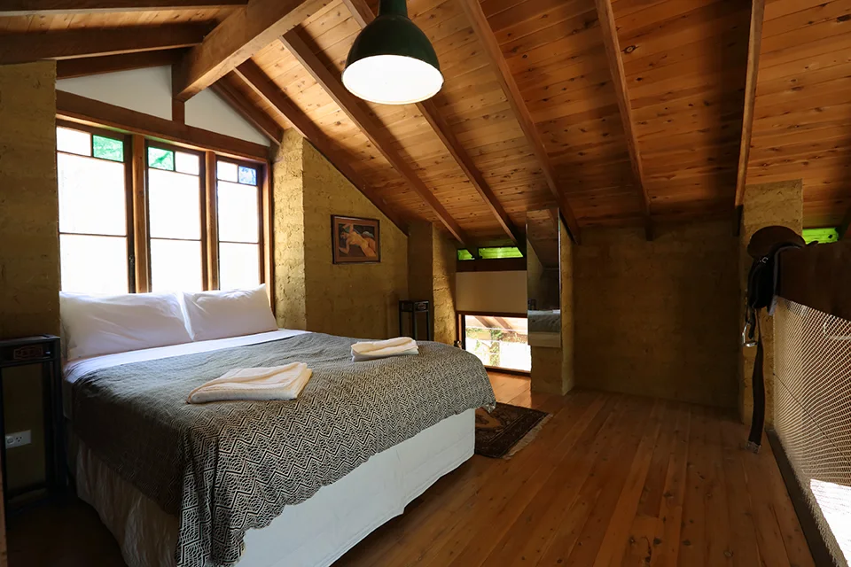 The loft sleeping area
